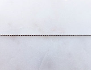 White Gold Bead Link Chain