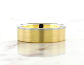 Yellow Gold And Platinum Band