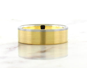 Yellow Gold And Platinum Band