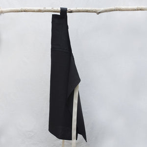 Pi'lo Full Linen Apron Black