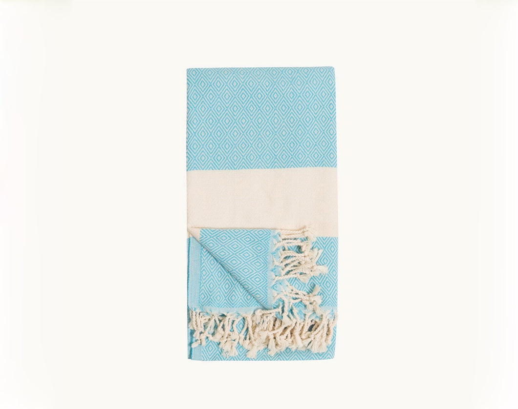 Pokoloko Diamond Towel - Aqua