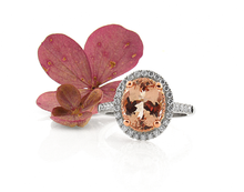 Load image into Gallery viewer, A Modern Vintage Inspired Morganite Ring