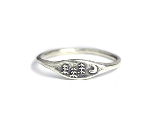 Marmalade Designs Sterling Silver "Forest" Signet Ring