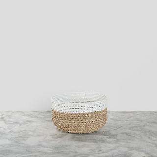 Bowl Baskets - White/Natural