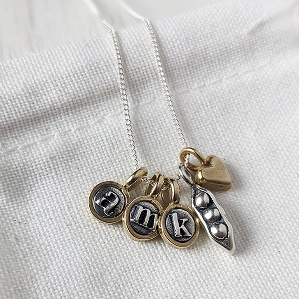 Marmalade Designs Three Peapod Love Charm Necklace Set