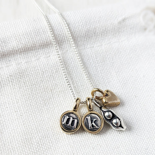 Marmalade Designs Two Peapod Love Charm Necklace Set