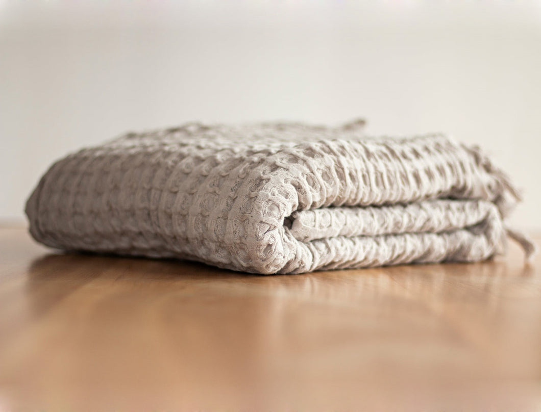 House of Jude Waffle Blanket - Oat Milk