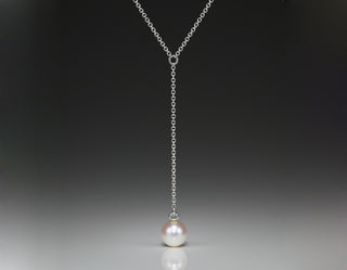 Silver Pearl Drop Pendant