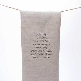 Pi'lo Recipe Towel - Dark Linen