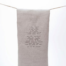 Load image into Gallery viewer, Pi&#39;lo Recipe Towel - Dark Linen
