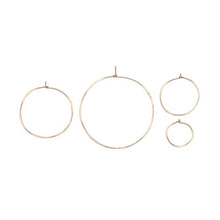 Load image into Gallery viewer, Large Round Hoop Earrings Rose Gold Filled