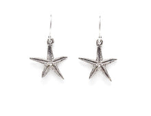 Load image into Gallery viewer, Kat Cadegan Oxidized Silver Mini Starfish Earrings