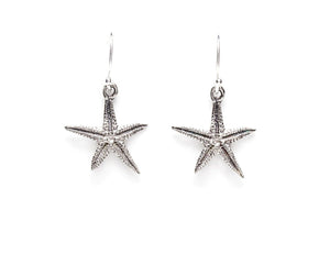 Kat Cadegan Oxidized Silver Mini Starfish Earrings