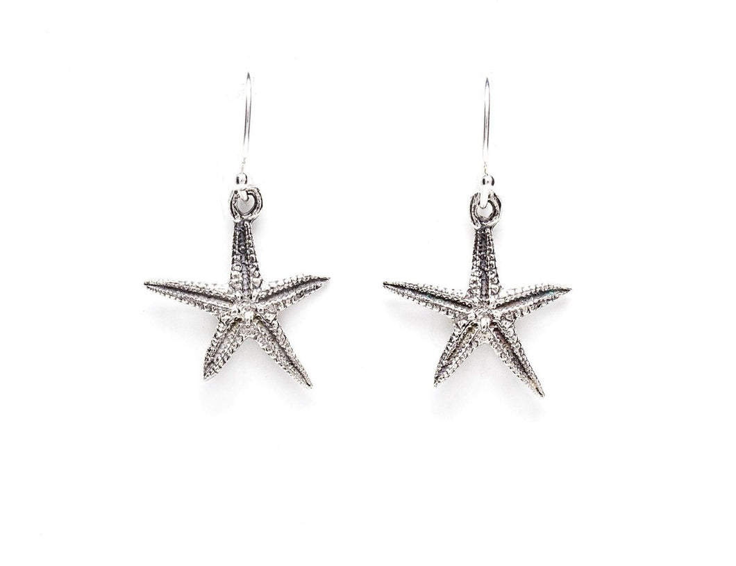 Kat Cadegan Oxidized Silver Mini Starfish Earrings