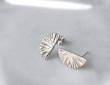 Load image into Gallery viewer, Strut Jewelry Sterling Silver Half Moon Studs