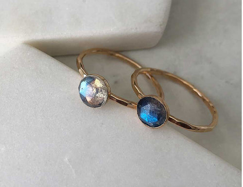 Strut Jewelry 14K Gold-Filled Labradorite Stacking Ring