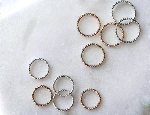 Strut Jewelry 14K Gold-Filled Twist Sleeper Hoops