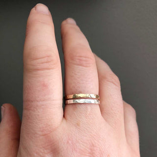 Sterling Silver Wide Stacking Bands