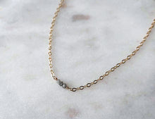 Load image into Gallery viewer, Strut Jewelry 14K Gold-Filled Baby Diamond Trio Necklace