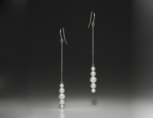 Load image into Gallery viewer, Surge Silver Drop Earrings Small