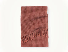Load image into Gallery viewer, Pokoloko Stone Washed Waffle Hand Towel - Terra